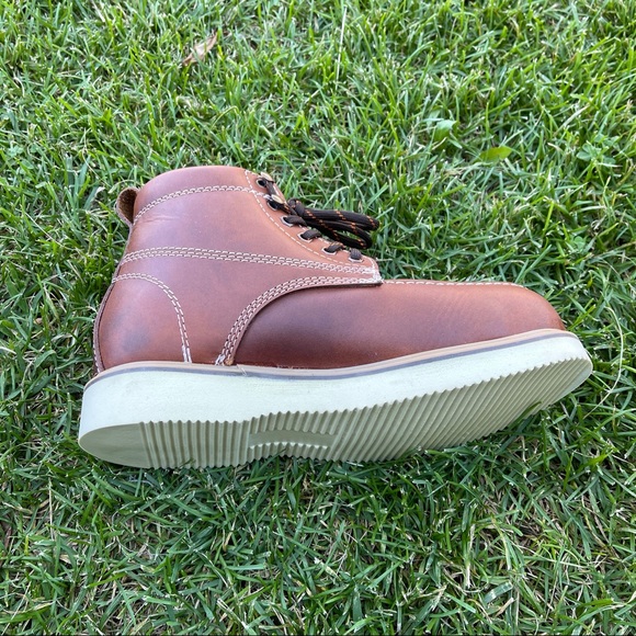 Men’s SEEL TOE Leather Work Boots Shedron lace-up Soft Comfy & lightweight 950 - Picture 5 of 5